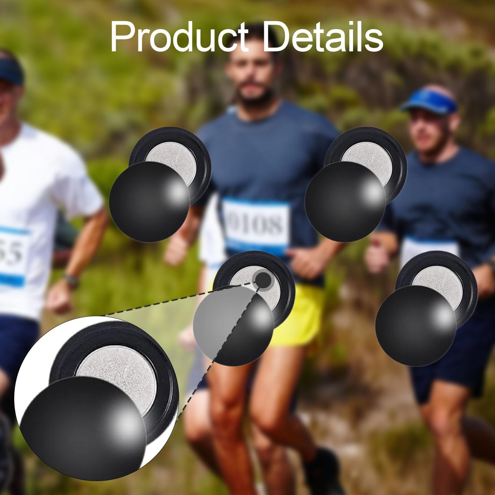Running Gear Track - 4 أزواج من مشابك الأرقام المغناطيسية