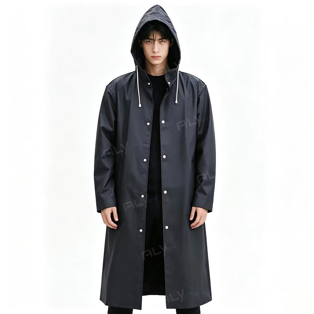 معطف مطر طويل من مادة EVA للاس - مراجعة Running Gear Rain وسعره